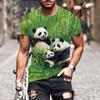 3D Printed Cute Panda Animals T Shirt Men's Funny Pattern
