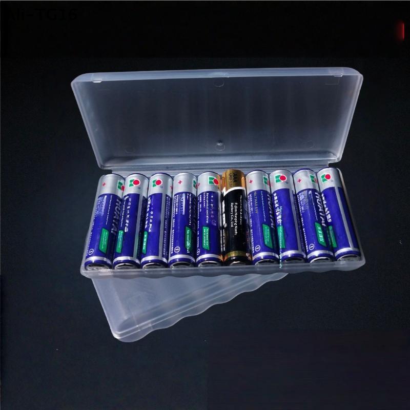 1/3/5Pcs Hard Container Holder Case 10 Slot Battery Storage Box For AAA Plastic Battery Organizer Accessories