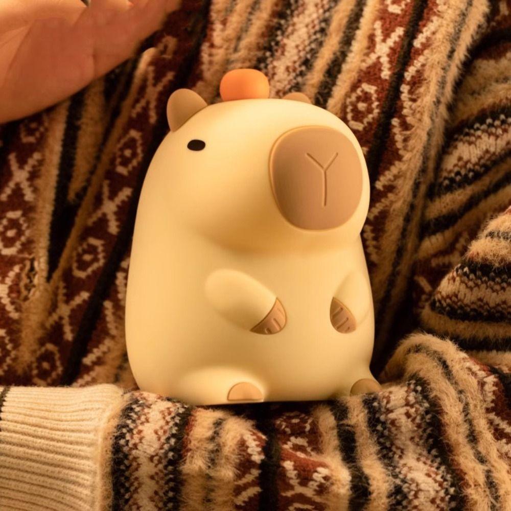 Colorful Capybara Night Light Adorkable Animal Lamp Portable Sleep Light Birthday Present