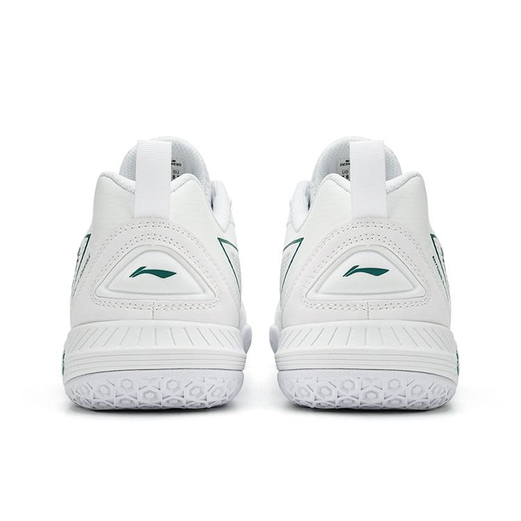 Li Ning Saga 3LITE PU, Textile Slip Resistant, Abrasion Resistant, Breathable Coverage Low top Badminton Shoes Unisex AYZT003-4