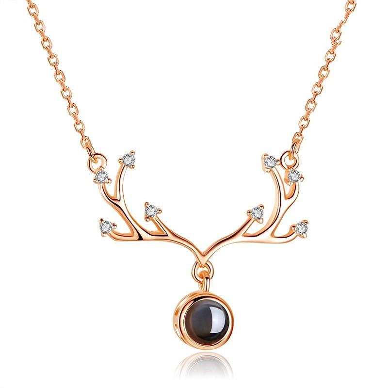 Antler Styling Design Simple Collarbone Chain Female Student