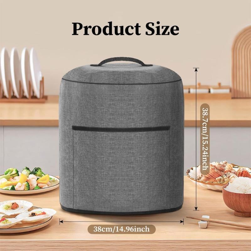 Dustproof Cover 38x38.7cm Easy Storage Cleaning for Air Fryers Electric Pressure Rice Cooker Storing Kitchen Appliance