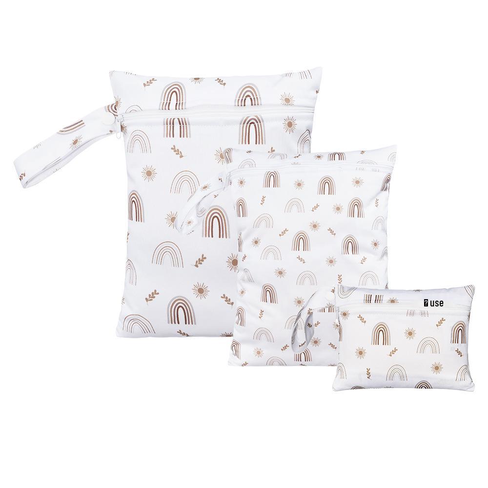 3-Piece Cute Travel and Storage Bag Set: Dustproof Hanging Bag, Clothes Organizer, Diaper & Miscellaneous Bag