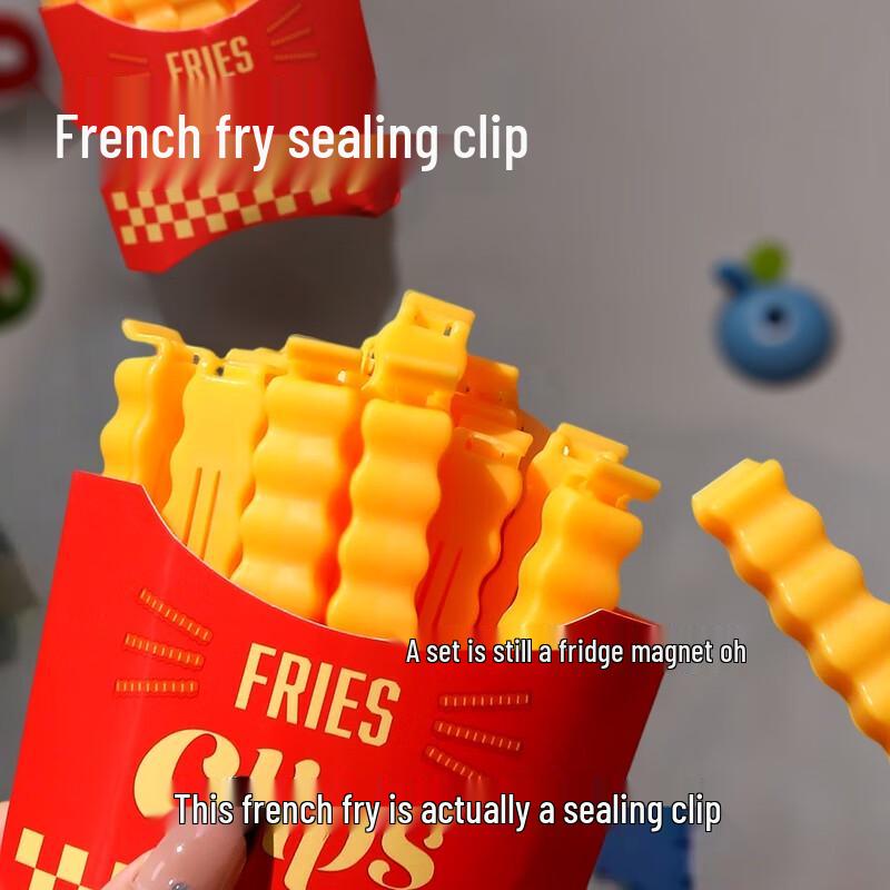 Cute French Fry Magnetic Food Sealing Clip