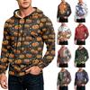 Men's Casual Loose Fit Hoodie with Pocket Drawstring Printed Design for Everyday Wear
