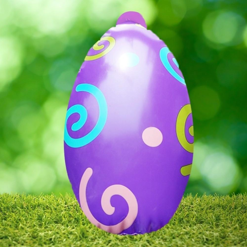 Heavy-Duty Plastic Easter Party Decoration PVC Material Inflatable Easter Egg Children Favor