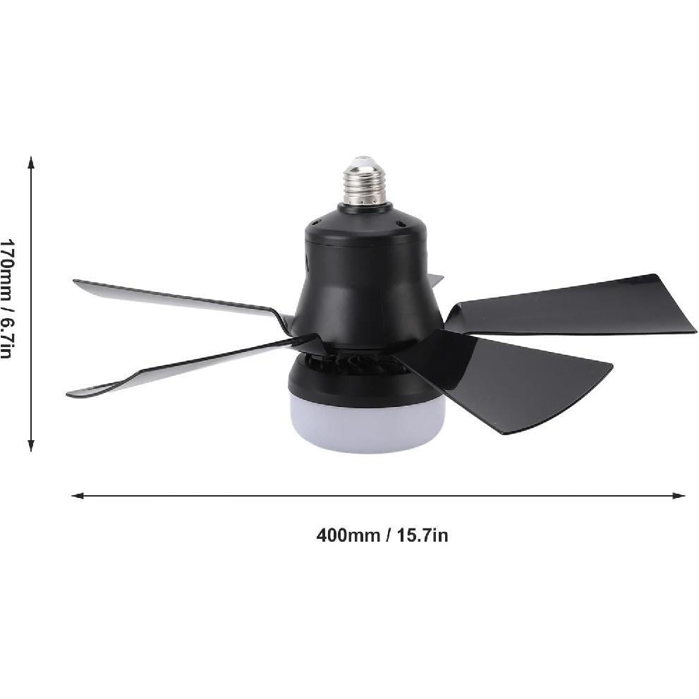 Dpofirs Light Ceiling Fan with Light and Remote, 3000‑6500K Dimmable LED Ceiling Fan with Timer, E26 Light Bulb Screw in Ceiling Fan for Bedroom,