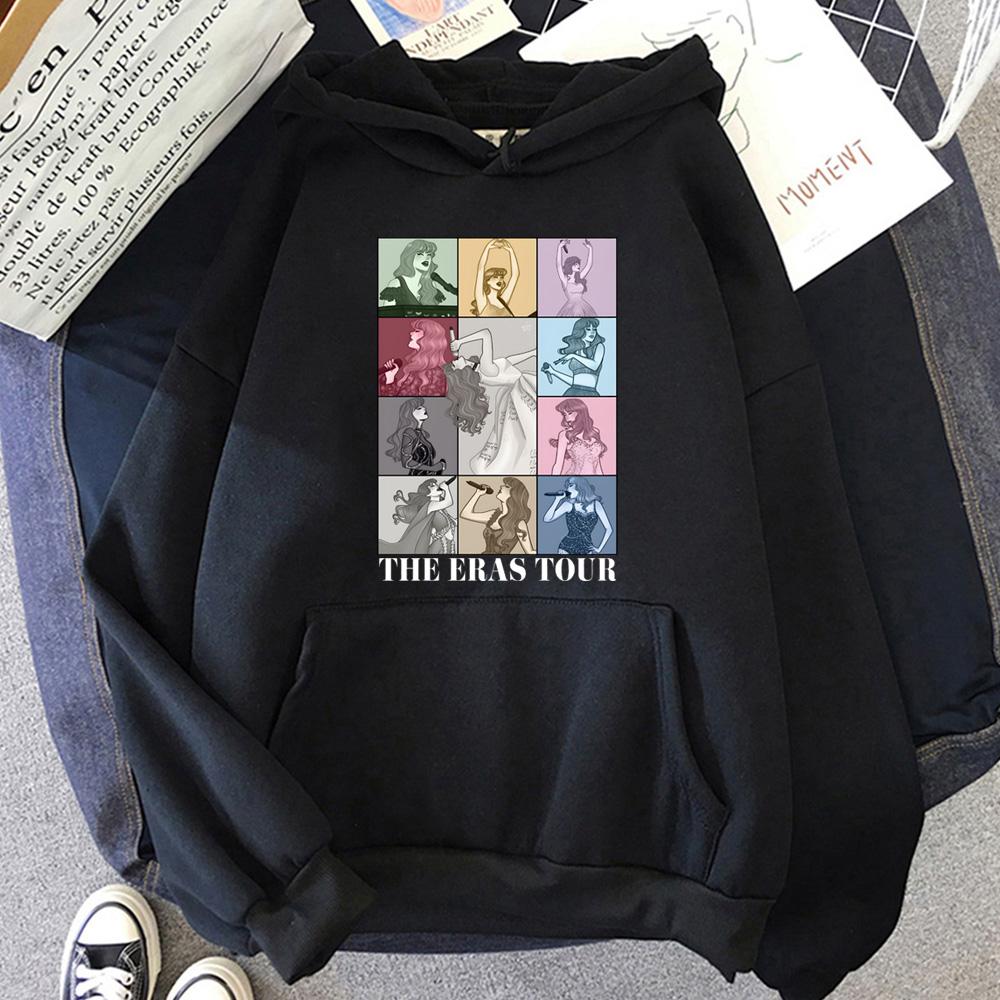 Amerikanische Top-Sängerin Hoody Hohe Qualität THE ERAS TOUR Hoodies Bequeme Lockere Bequeme Pullover Fleece-Kleidung