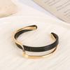 Korea Light Luxury White Shellfis Board Bracelet Bend Metallic Texture Bracelets Set for Women Fashion Jewelry Gifts Wholesale