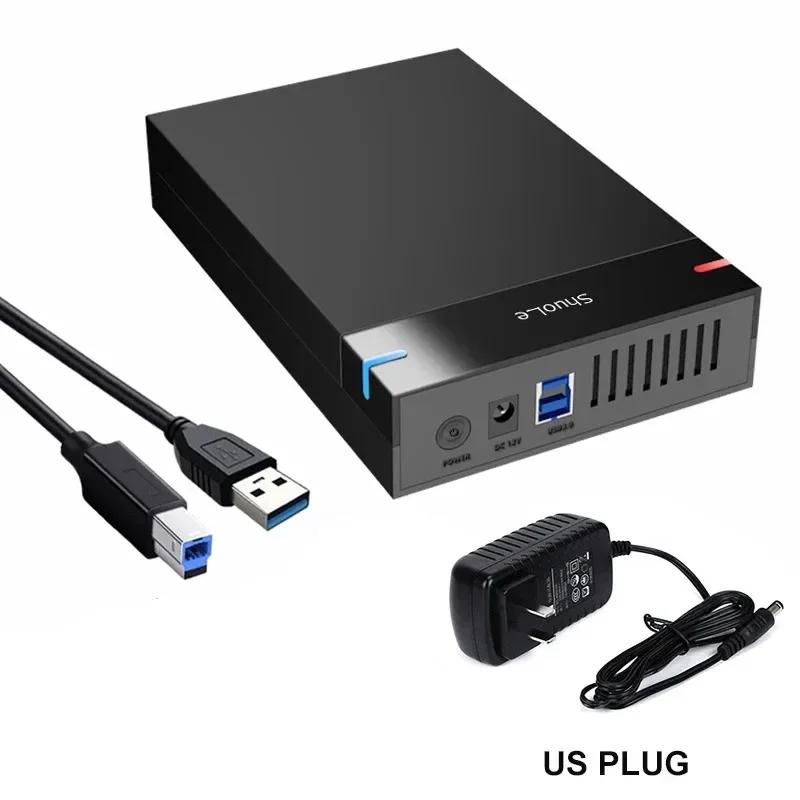

3.5 Inch HDD Case USB 3.0 To SATA III External Hard Drive Reader 10TB Hard Drive Enclosure High Speed Adapter for PC Lapop