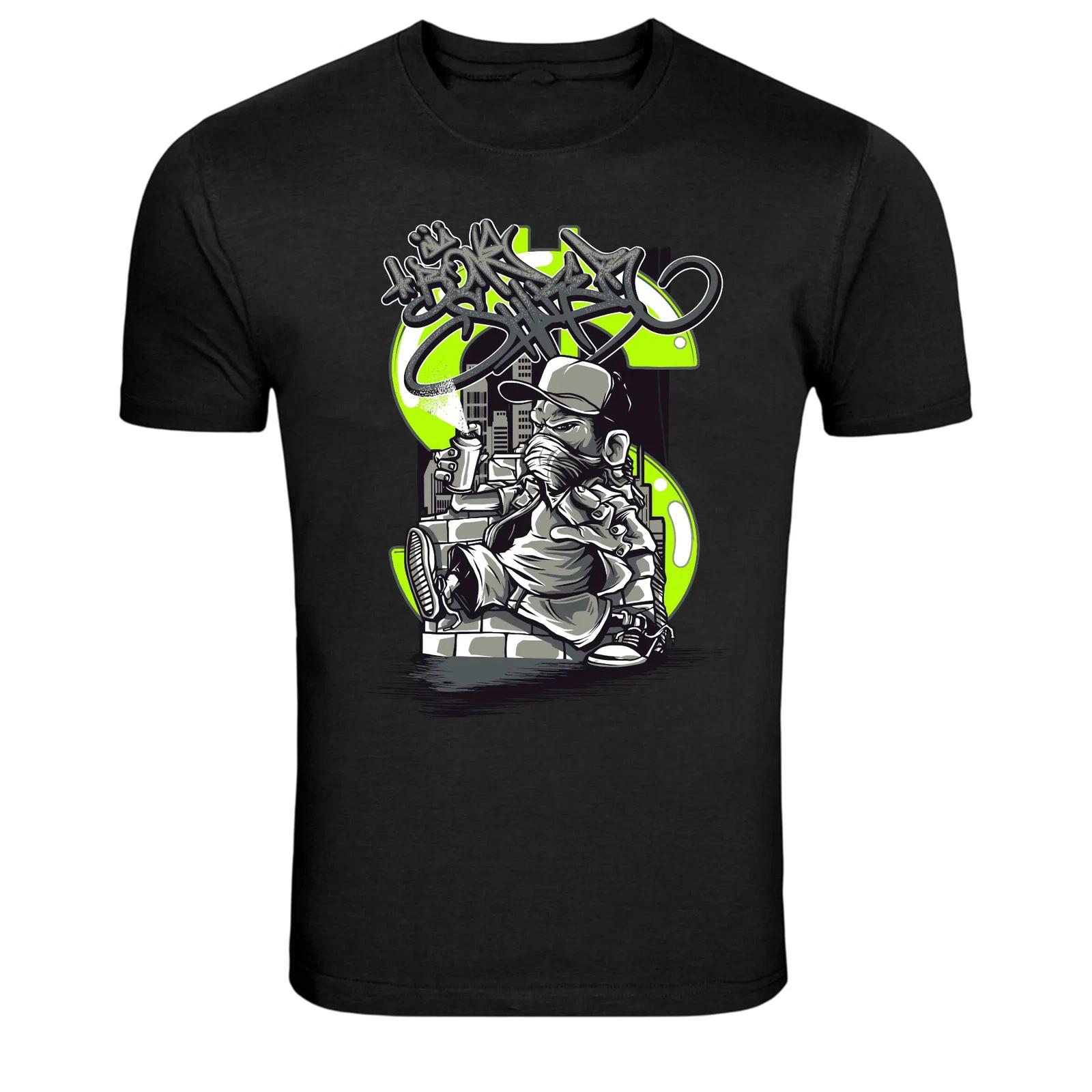 Urban Graffiti Street Artist Character Graphic T-Shirt 3XL