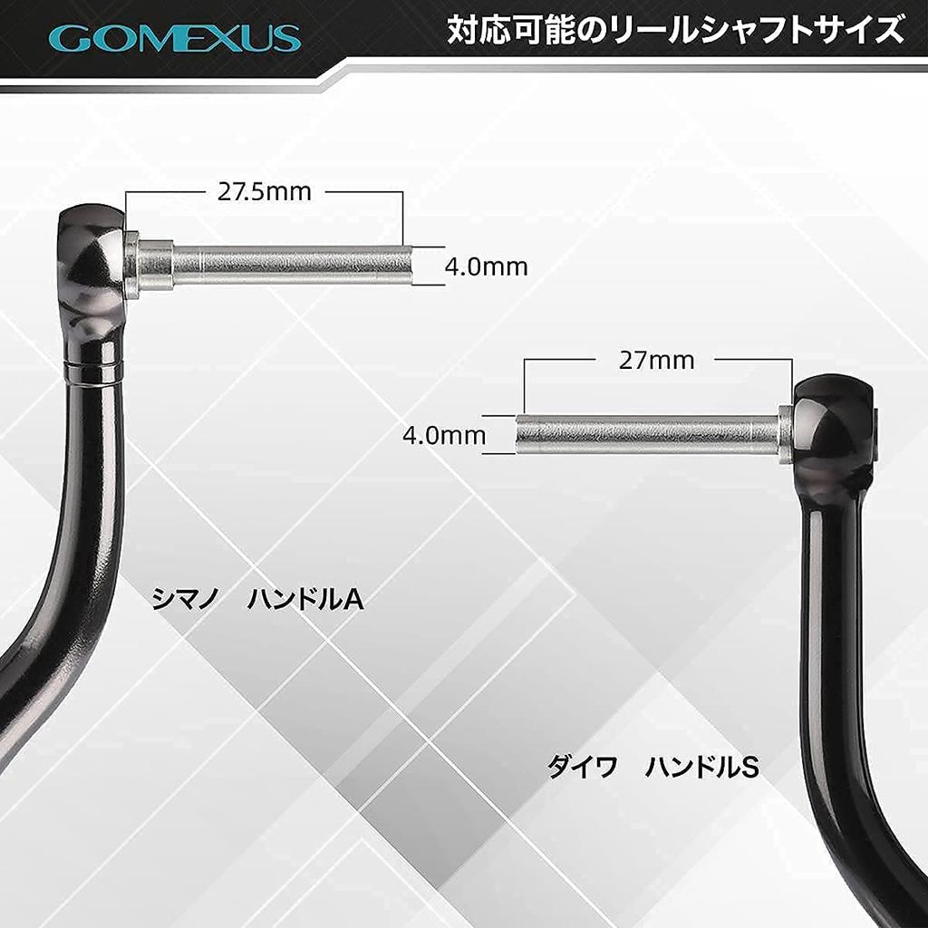 Gomexus A30 Reel Handle Replacement Aluminum Alloy 30mm Knob for Daiwa Type S and Shimano Type A Spinning and Baitcasting Bluefish and Sea Fishing