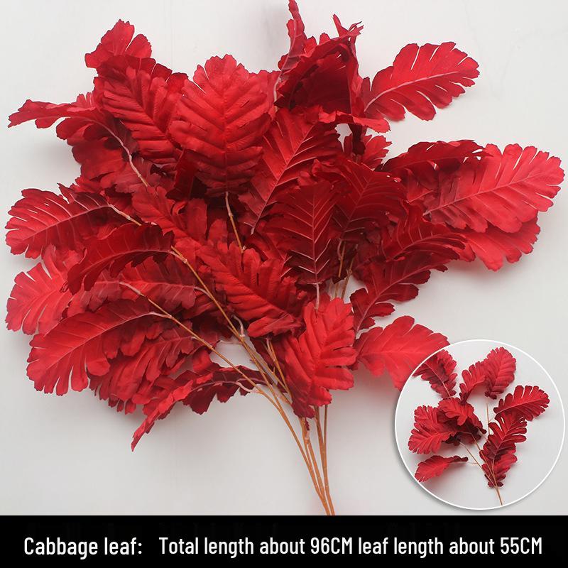Wine Red Artificial Floral Bouquet - Chinese Wedding & Engagement Ceiling Decoration