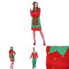 Christmas Elf Cosplay Costume Couple Outfits High Quality Polyester S/m/l