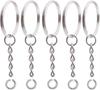50/100PCS Stainless Steel Metal Blank Keyring Keychain Split Rings with Chain Climbing Buckles Carabiner Keychain Accessories