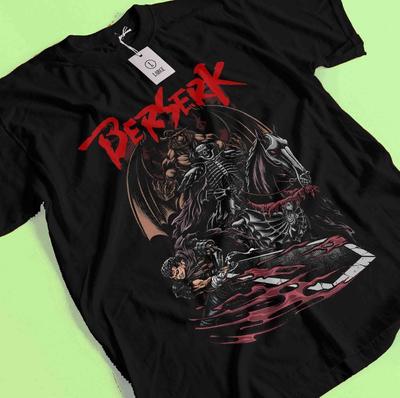 Camiseta Berserk, Camiseta de Anime Japonés Camiseta Guts Manga, Camiseta Casca Camiseta Anime