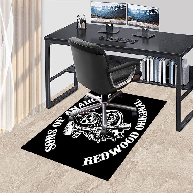 Sons of Anarchy MC Redwood Original T-ShirtOffice Mat Perfect for Home Decor Office Desk Chair Rugs Chair Carpet for Office Polyester Chair