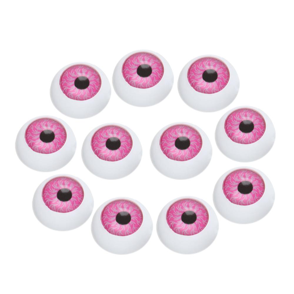 1pair 20MM Kids Toy Accessories Blue Brown Black Eyeballs 20inch New Baby Realistic Dolls Eyes Half Round Hollow