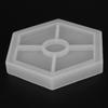 A74E-10Pcs Diy Coaster Silicone Mold Included Square Hexagon Circle Octagon Mold For Resin, Concrete, Cement, Home Decoration