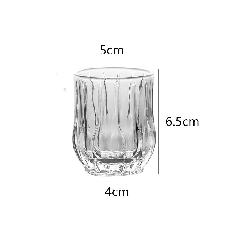

80ml/285ml/340ml Glass Coffee Cups Bottom Carving Exquisite Patterns Beverage Cup Juice Cup Water Dispenser Transparent Bottle foam box pack