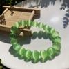 10MM Multicolor Cat's Eye Beaded Bracelet - Exquisite Chinese Ancient Style Crystal Design