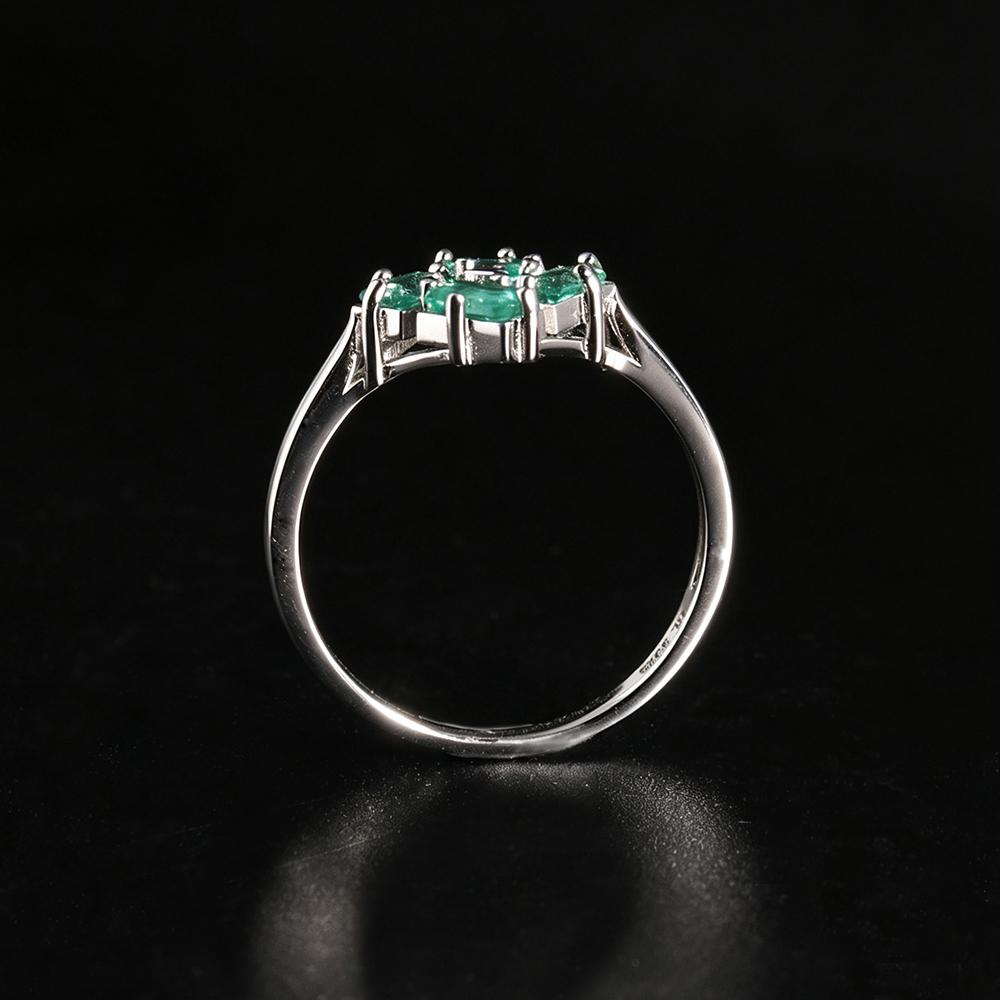 Natural Opal Heart Ring 925 Sterling Silver Gemstone Fine Jewelry for Women Birthday Anniversary Party Gift