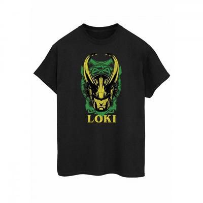 Womens/Ladies Loki Badge Cotton Boyfriend T-Shirt
