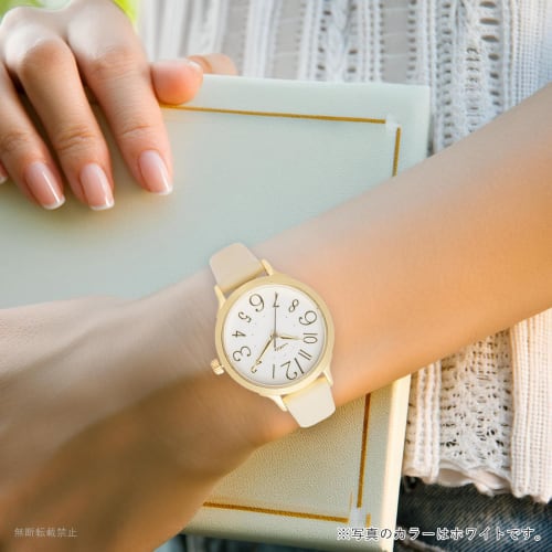 Fieldwork Women's Analog Watch with Leather Strap, Simple and Easy To Read, Navy Blue, Letre MKL2012-5