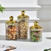 3PCS/SET with Lid Food Storage Pots Transparent Sealed Jar Convenient Storage Box  Tea
