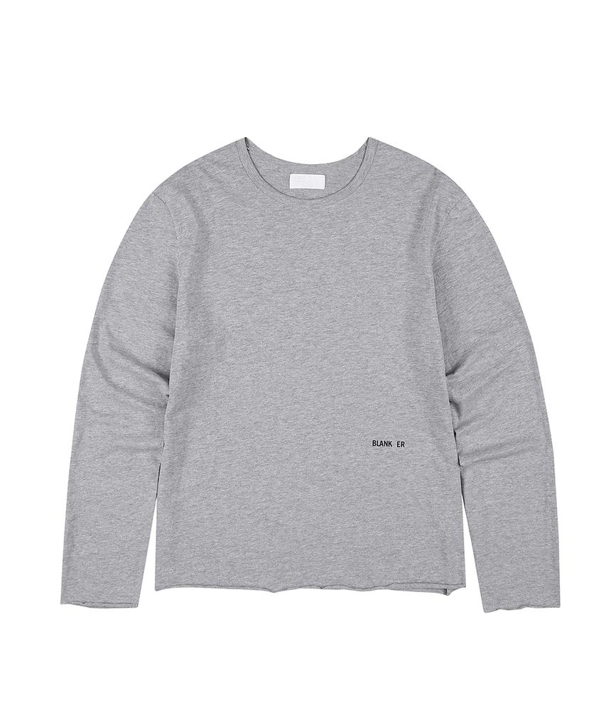 EEERRR Blank Er Cutting Slub Crop Long Sleeve (3 Colors)