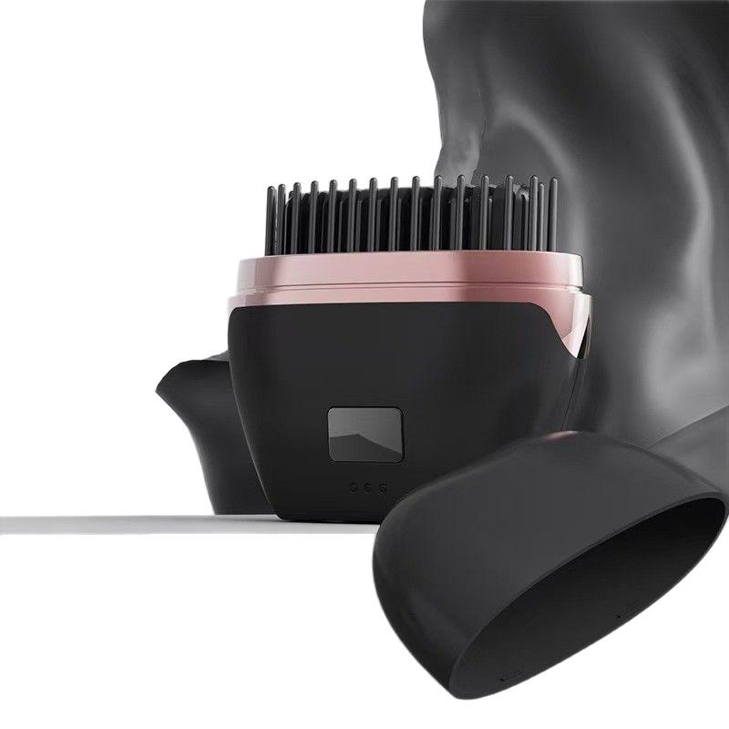 Mini Wireless Ionic Hair Straightening Brush - Rechargeable Portable Straightener & Styling Comb for Travel, Anti-Frizz & Smoothing Hair Care Tool