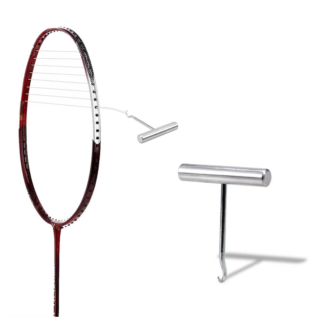 Racquet Pull Hook Stringing Tool for Badminton Squash Racket Stainless Steel Tennis Racket String Assistance Puller