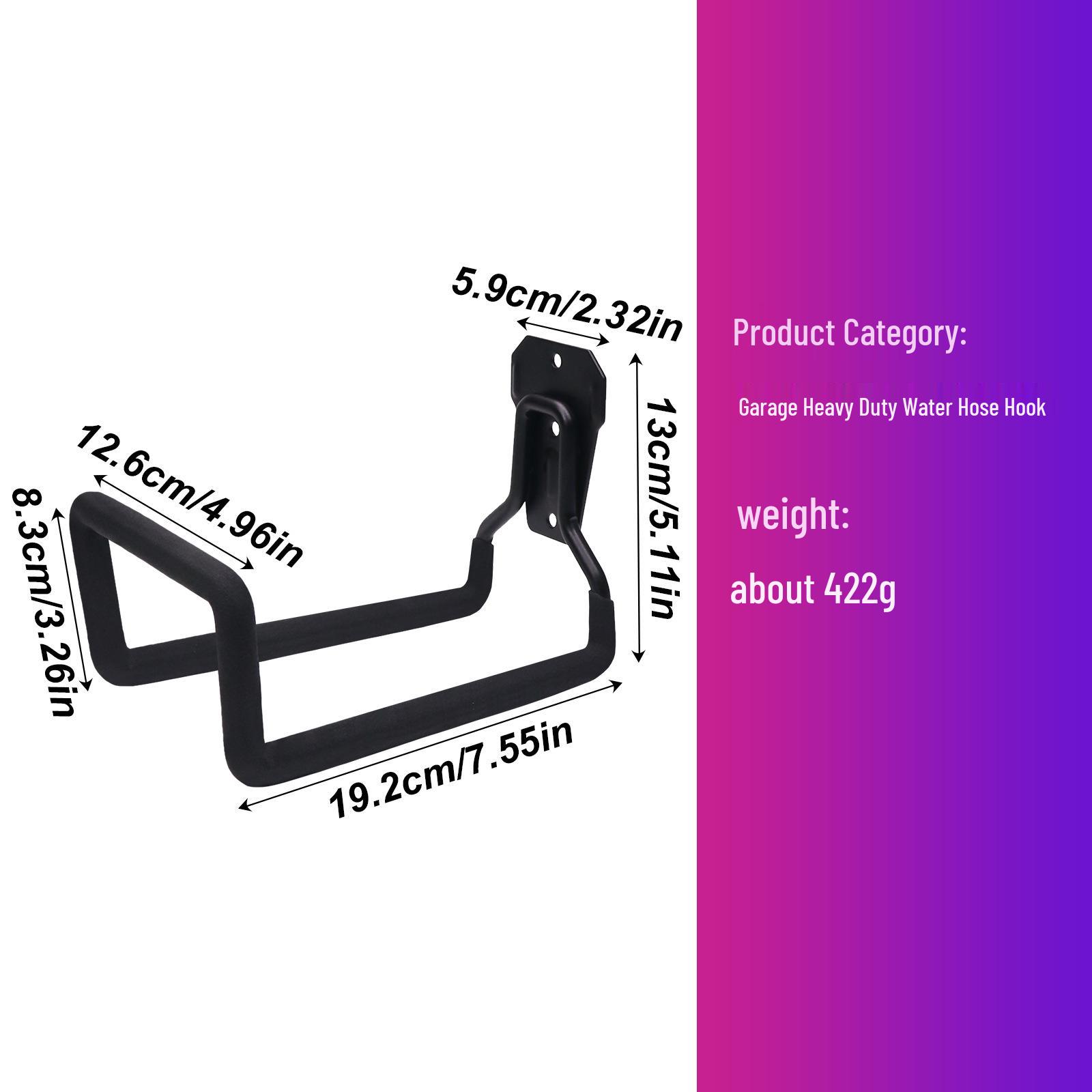 

Wall-Mounted Metal Garage Hooks for Water Pipe and Tool Storage