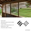 Deck-Sonnenschutzsystem Halterungen Lamellen-Hardware-System für Jalousien und Rollläden Strapazierfähiger Stahl Pulverbeschichtet Lamellen-Pergola