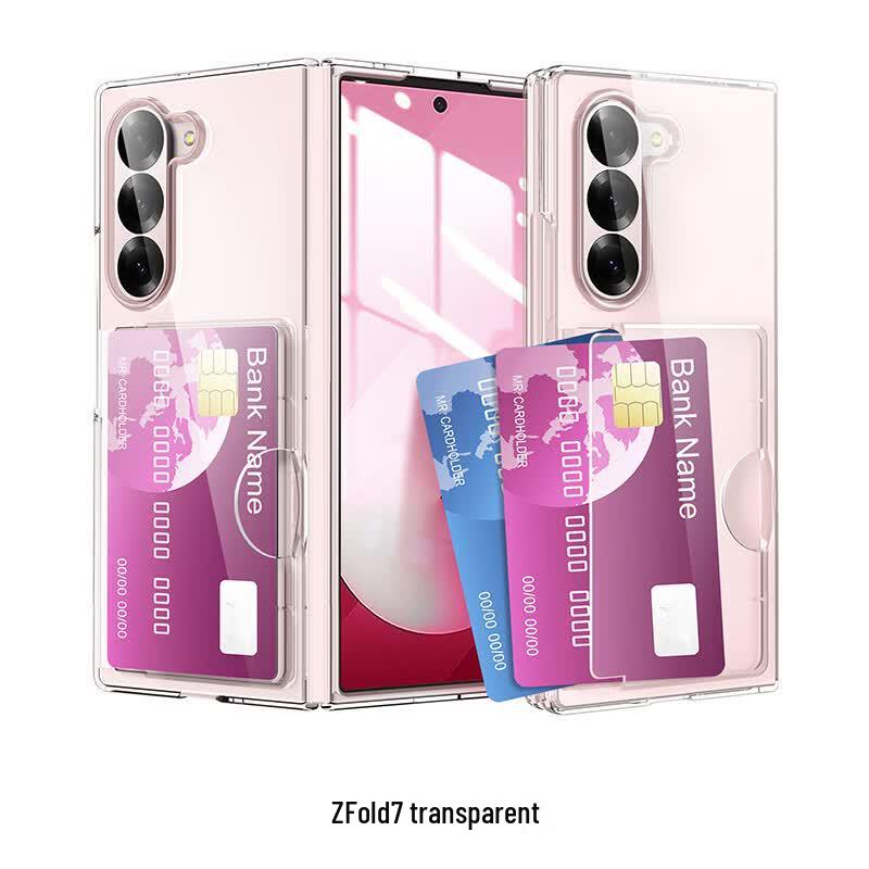 CAXITON Transparent Wallet Case for Samsung Z Fold 7
