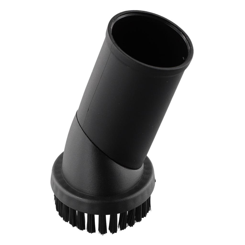 Round Brush For Karcher Vacuum Cleaner 32-35mm Inner Diameter, Suction Nozzle For Floor Keyboard Bookshelf Cleaning, Black