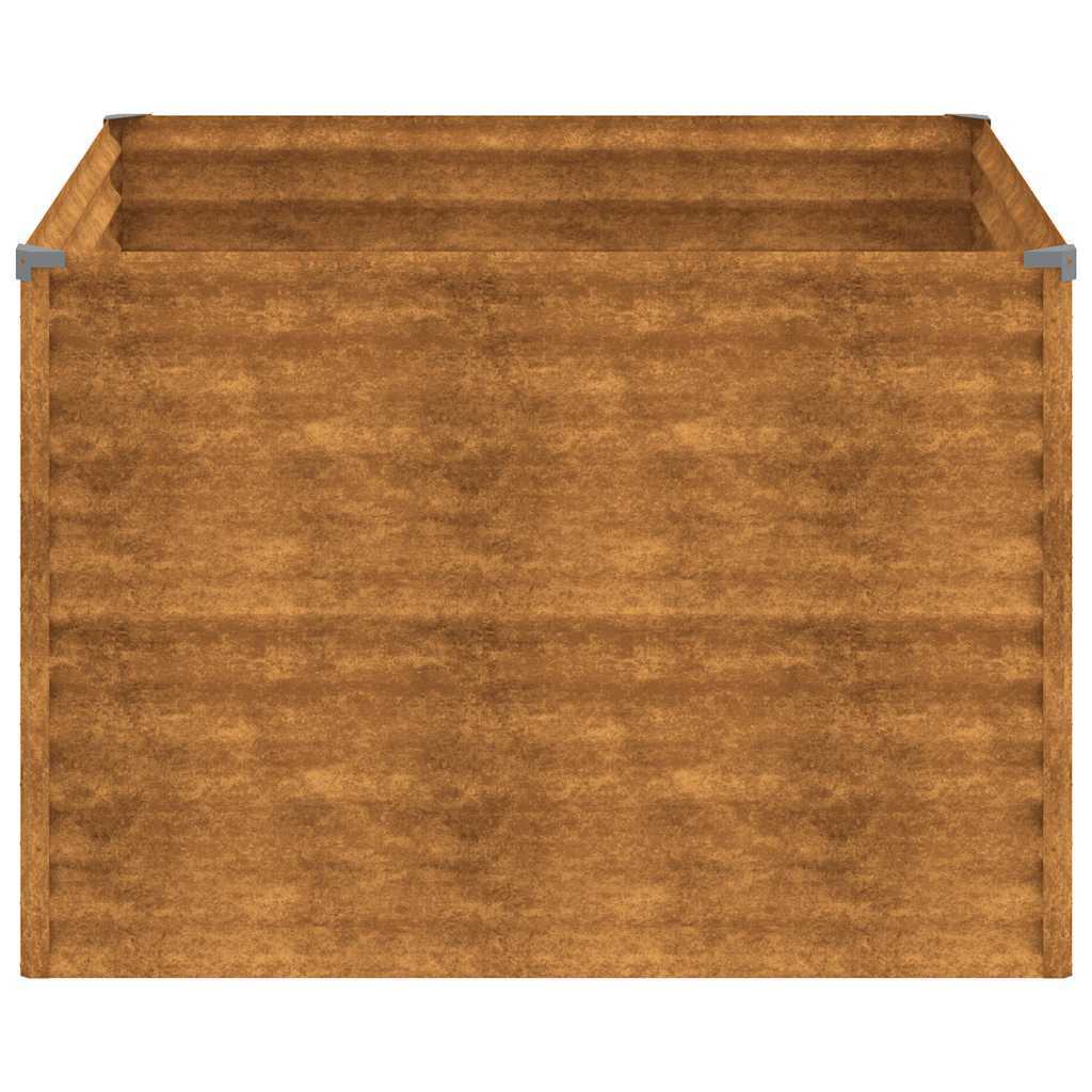 Raised Garden Bed 100 X 100 X 69 Cm Corten Steel