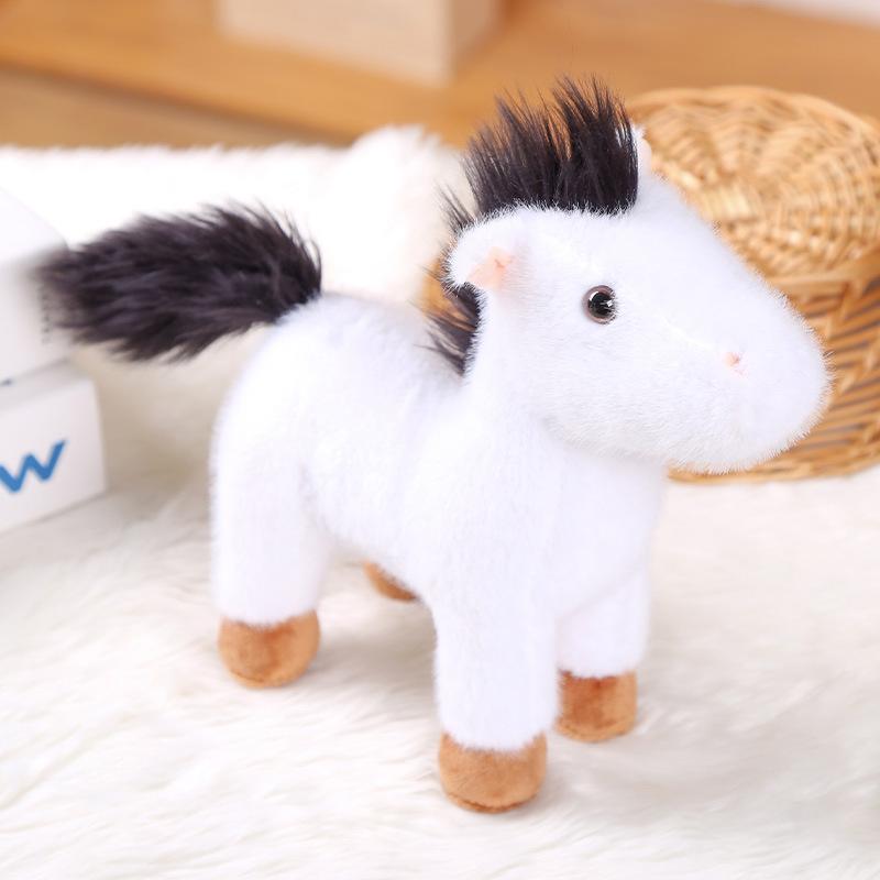25cm Simulation Pony Doll Plush Stuffed Toys Home Decorations Decorations Cute Cartoon Pony Plush Doll Children Birthday Gift