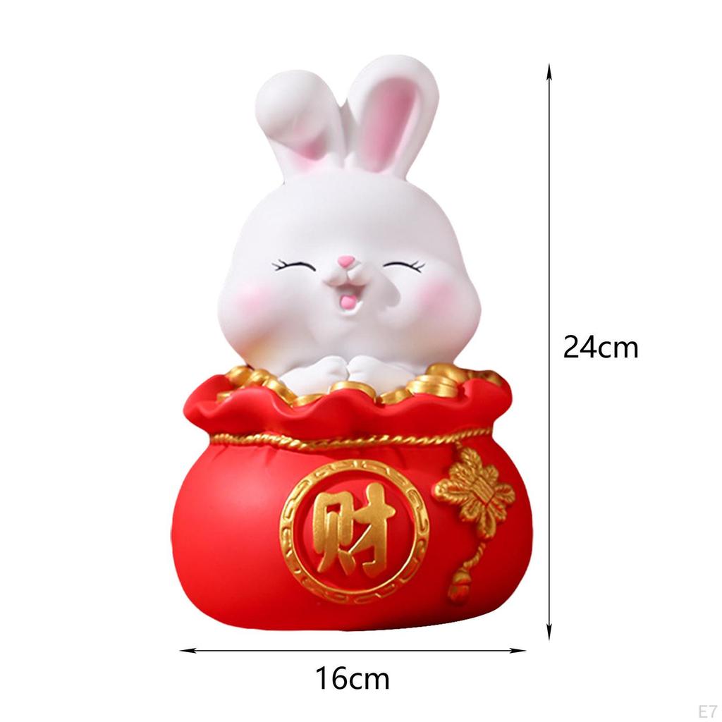 Statue Sculpture Photo Props Indoor Money Box Figurines for Desktop