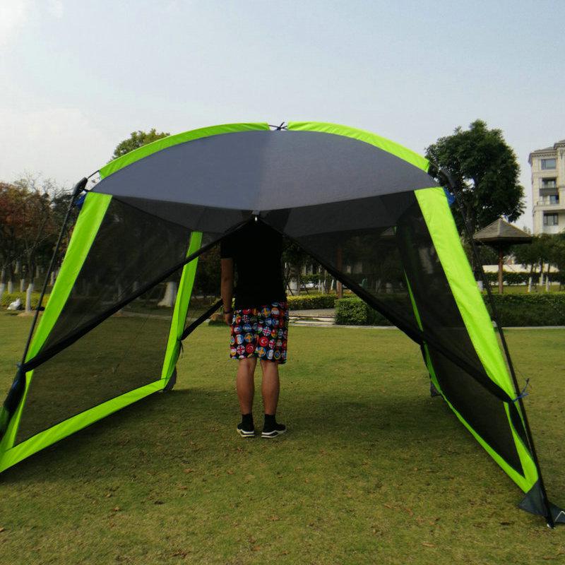 3-4 Person Sunshade Camping Tent with Insect-Proof Mesh