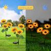LED Solar Sunflower Lights Waterproof Lamp Ground Outdoor Lawn Light For Courtyard Garden Stake Yard Holiday Decoration