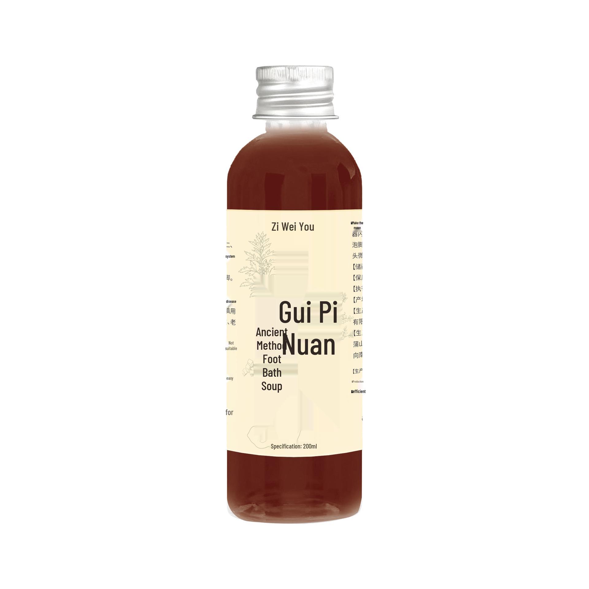 Mugwort Herbal Foot Soak Liquid - Concentrated No-Boil Formula for Sweating Foot Bath