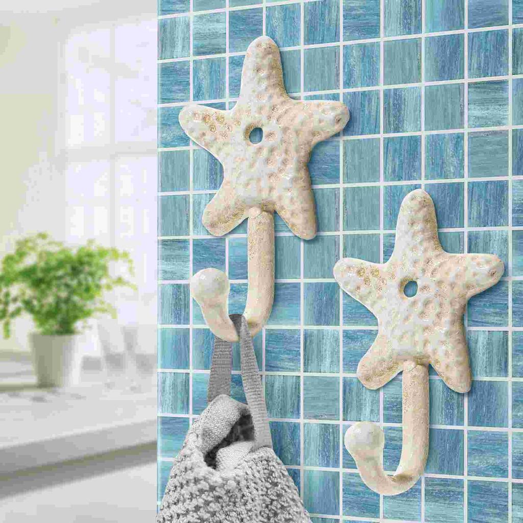 3 Pcs Hook Towel Hooks Nautical Hanging Buoy Kitchen Utensil Coat Beach