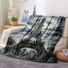 Paris Eiffel Tower Print Flannel Blanket, High quality Comfortable for All Seasons, Home Decor, Warmth and Comfort, Perfect for Christmas Gifts86