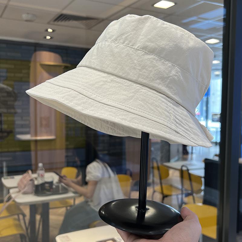 Sunshade and sunscreen fisherman's hat women's new wide-brimmed flat-top fashion trend casual versatile sun hat