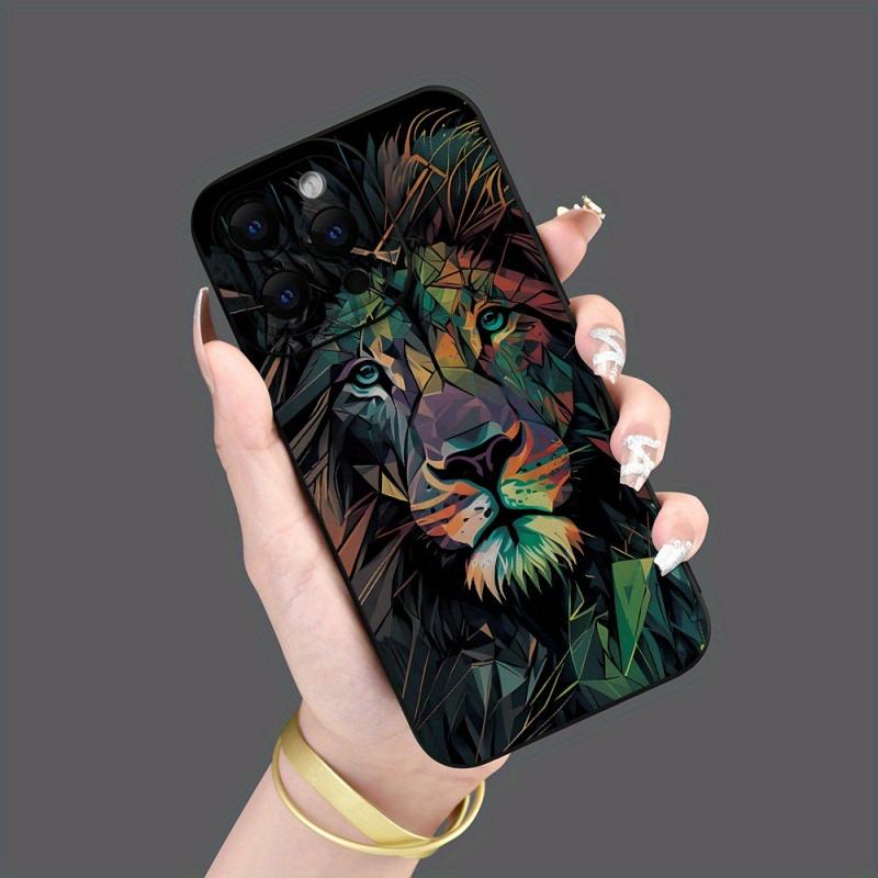 Colorful Lion Graphic Phone Case for Iphone 16 15 14 13 12 11 X Xr Xs Se2 Se 8 7 Plus Pro Max Mini Silicone Back Cover