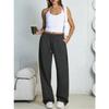 Harajuku Wide Leg Sweatpants Women Streetwear Baggy Oversize Gray Sports Pants Woman Drawstring