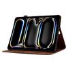 A6 For iPad Pro 11 (2024) Case Card Slots Stand Rhombus Auto Wake/Sleep Leather Tablet Cover