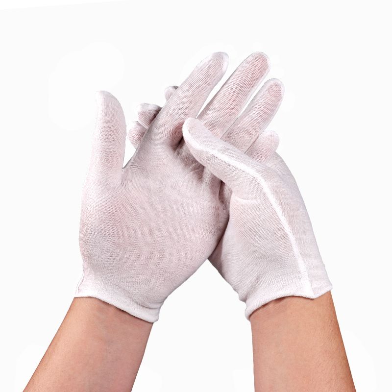 

Thin Gloves Gray Stain-Resistant Lightweight Breathable Sweat-Absorbent Summer Sun Protection Disposable Hand Socks for Work Men and Women Summer thin-white cotton (3 pairs) XL