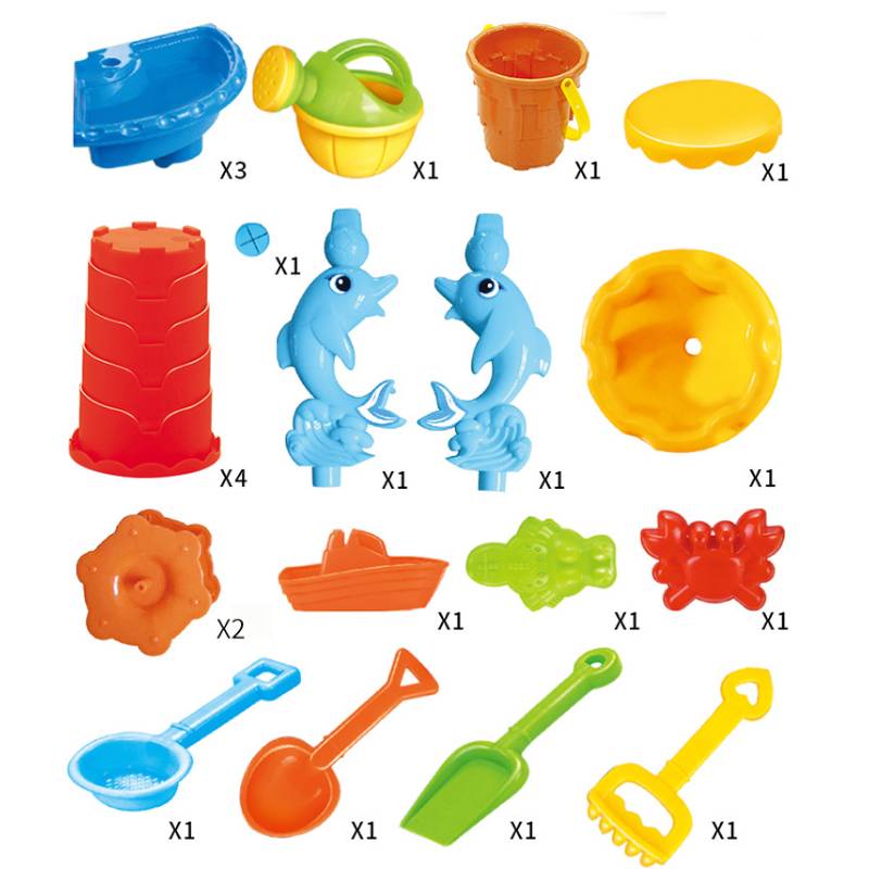 Table Beach Childrens Sand Pool Set Indoor Baby Water Dredging Tool Gift Box